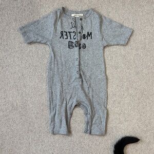 Bobo Choses Gray Baby Romper